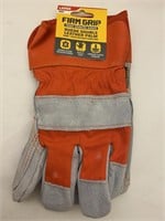 (27x bid)Firm Grip Suede Double Gloves-L