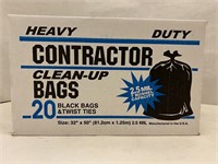 (2x bid)Heavy Duty Contractor Bags 20ct Box