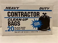 (2x bid)Heavy Duty Contractor Bags 20ct Box