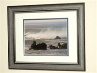 Lot #3622 - Framed Ocean Photo 13” x 15”