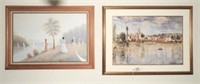 Lot #3625 - Large framed Claud Monet landscape