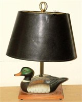 Lot #3628 - Figural Mallard table lamp