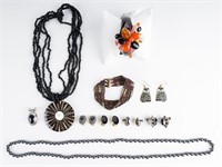 Vintage Sterling Silver & Beaded Jewelry