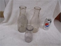 (3) Vinrtage Milk Bottle Newark Ohio Sommerset