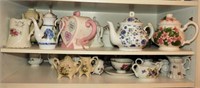 Lot #3642 - Selection of Tea pots, cream and