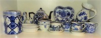 Lot #3643 - Nice selection of Blue Danube china
