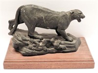 Lot #3654 - H. Stephens sculpture of black Puma
