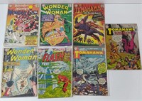 DC WONER WOMAN, FLASH & TOMAHAWK 12 CENT COMICS