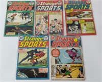 DC STRANGE SPORTS #1-5 COMICS, 20 CENT