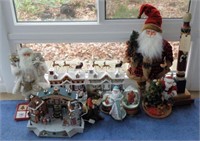 Lot #3672A - Selection of Holiday Décor: Santa,