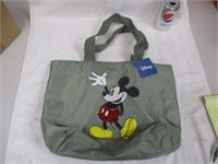 New Disney Mickey Mouse Zippered Tote