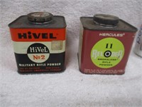 Vintage Rifle Reloading powder full cans