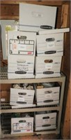 Lot #3708 - (9) Bankers boxes full of glassware