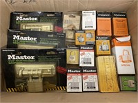 (17)Master Assorted Padlocks/Hasplocks Lot