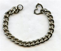 Sterling Heavy Chain Link Bracelet 5"