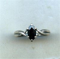 Sterling Ring S8 Onyx Prong Set