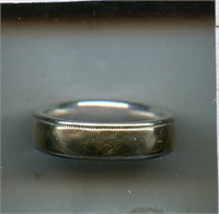 10k Yellow Gold Band Ring with Sterling s11