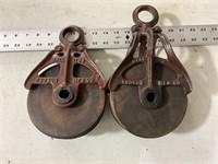 Vintage pulleys