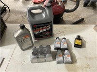 Stihl 2 cycle engine oil and bar and chainsaw