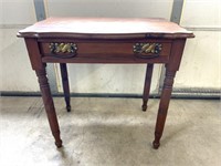 Vintage Wood Desk 29.5" x 19" x 29"