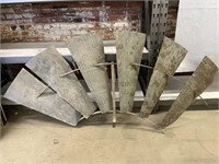 Metal Windmill Piece Decor 84” x 38”