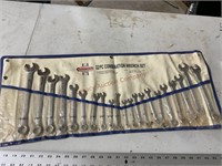 Metric and standard combination wrenches