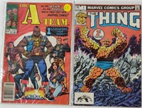 2 COMICS; A TEAM #1 & THE THING #1 MARVEL