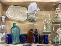 Cowboy Glass Cups 5.5”, Vintage Glass Bottles,