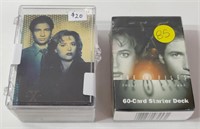 X-FILES CARD GAME UNOPENED & TOPPS SET OF 72