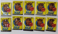 1987 TOPPS ALF 10 UNOPENED WAX CARD PACKS
