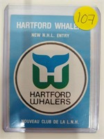 1979 OPC WHALERS TEAM LOGO HOCKEY CARD #163