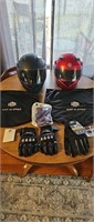 Motorcycle Helmets- Gloves- Cooling Towel