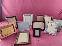 Lot of 10 assorted sizes photo frames