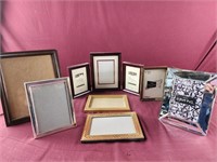 Lot of 7 picture frames assorted sizes