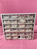 Vintage stack master organizer with contents