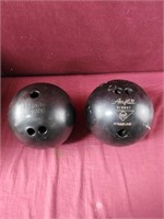 Ebonite Tornado bowling ball, amflite strikeline