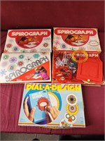 Lot of spirograph games (5) vintage