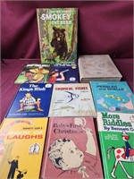 Vintage children's books, smokey the bear,