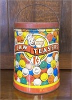 Colorful Jaw Teasers Bubble Gum Tin