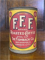 Fishback Co Indpls IN Coffee Can Paper Label