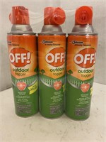 Off! Outdoor Fogger Backyard Pretreat Spray 3pk