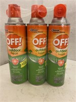 Off! Outdoor Fogger Backyard Pretreat Spray 3pk