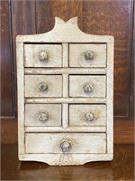 Old Gray Paint Spice Box