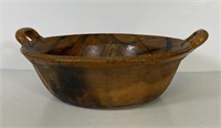 Mexican Redware Terra Cotta Handled Bowl