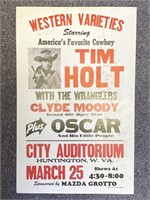 Cowboy Tim Holt w/ Wranglers Show Poster