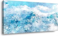 BLUE MOUNTAIN WALL ART CANVAS PAINTING