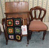 Lot #3397 - Child’s reproduction doll side chair