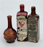 Three Old Bitters Bottles