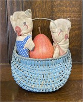 Painted Hanging Basket