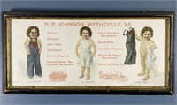 R. P. Johnson Wytheville WVa Advertising Picture